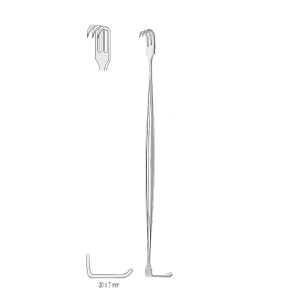 Hak chirurgiczny Kilner dwustronny ostry 15 cm