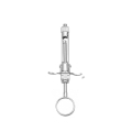 Brass-Series Strzykawka z aspiracją ręczną typ Łamana uchwyt pierścieniowy 1.8 ml