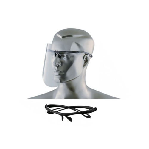 Przyłbica ochronna Visor-II z czarną oprawką