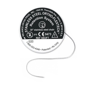 Drut na retainery językowe płaski Ortho-flextech w szpuli 75 cm