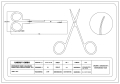 Nożyczki chirurgiczne Metzenbaum Toennis-Adson Black-line Dissecting Scissor Curved TCC 145 mm