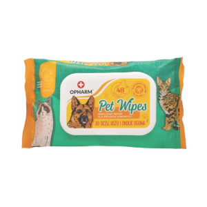 Papierowe chusteczki dla zwierząt Pet Wipes Oczy i Uszy op. 48 szt.