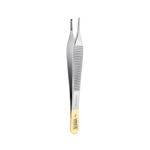 Pęseta chirurgiczna Micro Adson TC 2x1 “karo” miniprofil 12 cm 