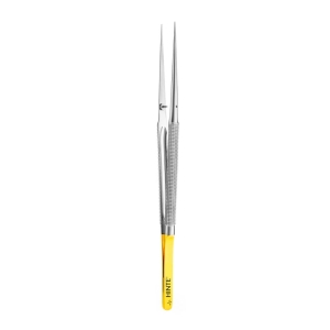 Pęseta mikrochirurgiczna prosta mini TC Gold 18 cm RH