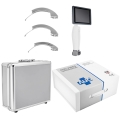 Zestaw videolaryngoskopu światłowodowego LED z łopatkami Macintosh i ładowarką AUG Hinte VLR-100 .jpg