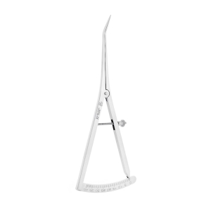 Miarka dentystyczna Castroviejo Long Caliper modyfikowana wygięta 17,5 cm