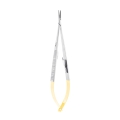 Igłotrzymacz mikrochirurgiczny Castroviejo 18cm TC gold