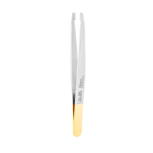 Pęseta do brwi Tendo Solingen Gold Line® prosta i skośna