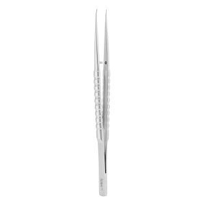 Pęseta mikrochirurgiczna Suture Tine Micro zagięta 1x2 15 cm