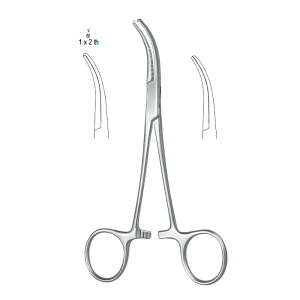 Kleszczyki chirurgiczne typu Dandy zagięte do boku 14,5 cm