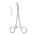 Kleszczyki do hemostazy typu Dandy zagięte do boku rowkowane