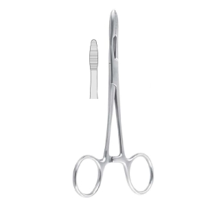 Kleszcze do materiałów opatrunkowych model francuski 14,5 cm