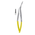 Igłotrzymacz Castroviejo z zagiętą rękojeścią 14 cm tc mikro