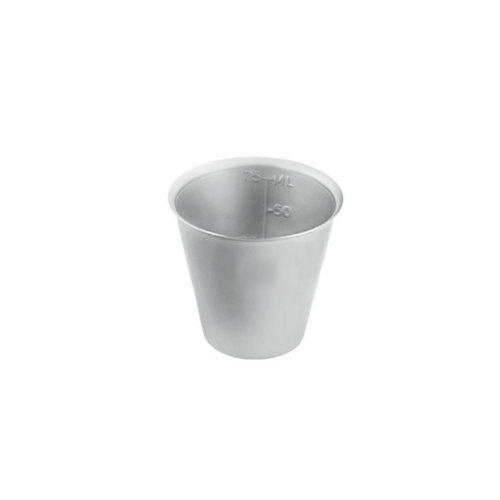 Kubek metalowy z przedziałką mini