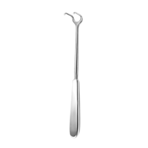 Hak chirurgiczny brzuszny Ollier 2-zębny 22 cm