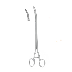 Kleszcze ginekologiczne do histerektomii Faure zagięte 25,5 cm