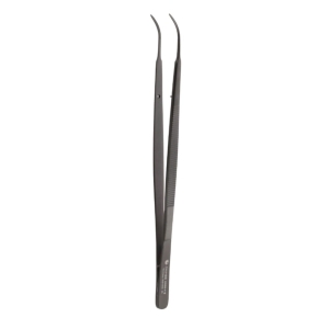 Pęseta anatomiczna typu Gerald czarna ceramika 17,5 cm