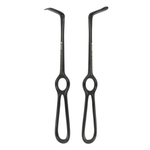 Hak chirurgiczny do retrakcji tkanek Langenbeck czarna ceramika 21 cm