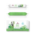 Chusteczki nawilżane dla niemowląt Opharm Baby Water Wipes 64 sztuki