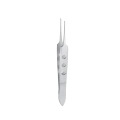 Pęseta optyczna Bishop-Harman Iris 8,5 cm ząbki 1x2