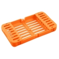 Plastikowa kasetka do sterylizacji pomarańczowa