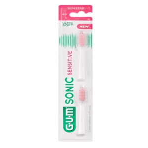 Wymienna główka do szczoteczki sonicznej SUNSTAR® GUM Sonic Sensitive 2 sztuki