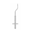 Osteotom płomyk bez ogranicznika wygięty 3,5 mm 15,5 cm